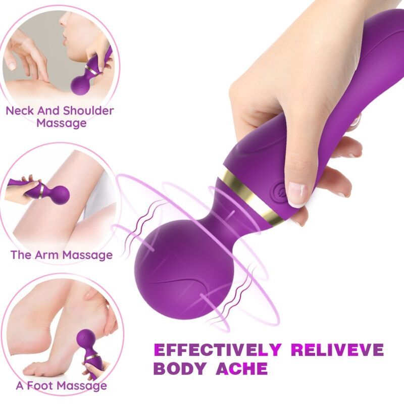 ARMONY - FREEZA MASSAGER AND VIBRATOR SUPER FLEXIBLE HEAD PURPLE