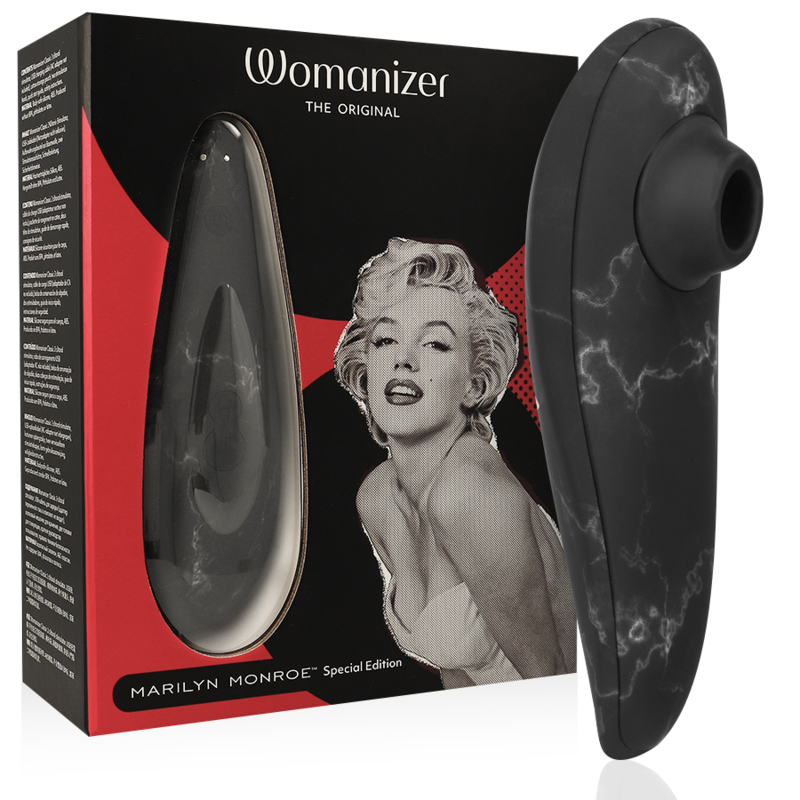 WOMANIZER - MARILYN MONROE CLASSIC 2 STIMOLATORE DEL CLITORIDE MARMO NERO