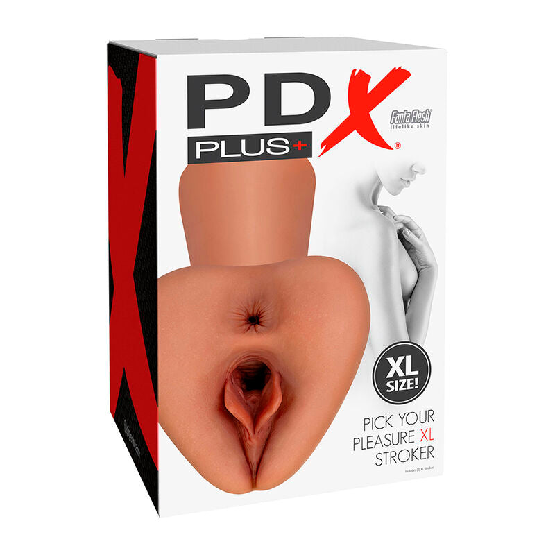 PDX PLUS - PICK YOUR PLEASURE  XL REALISTICO STROKER MARRONE