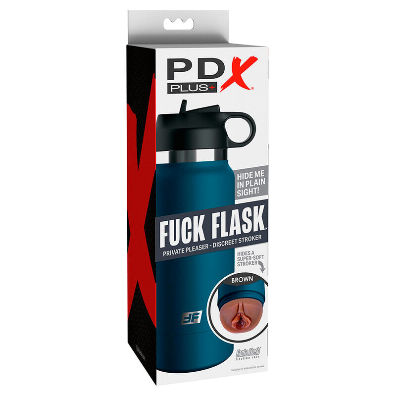 PDX PLUS - FUCK FLASK VAGINE DISCRET STROKER MODELLO MARRONE 1