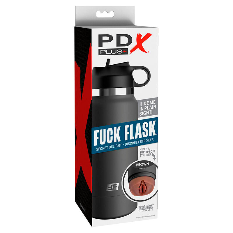 PDX PLUS - FUCK FLASK VAGINE DISCRET STROKER MARRONE MODELLO 2