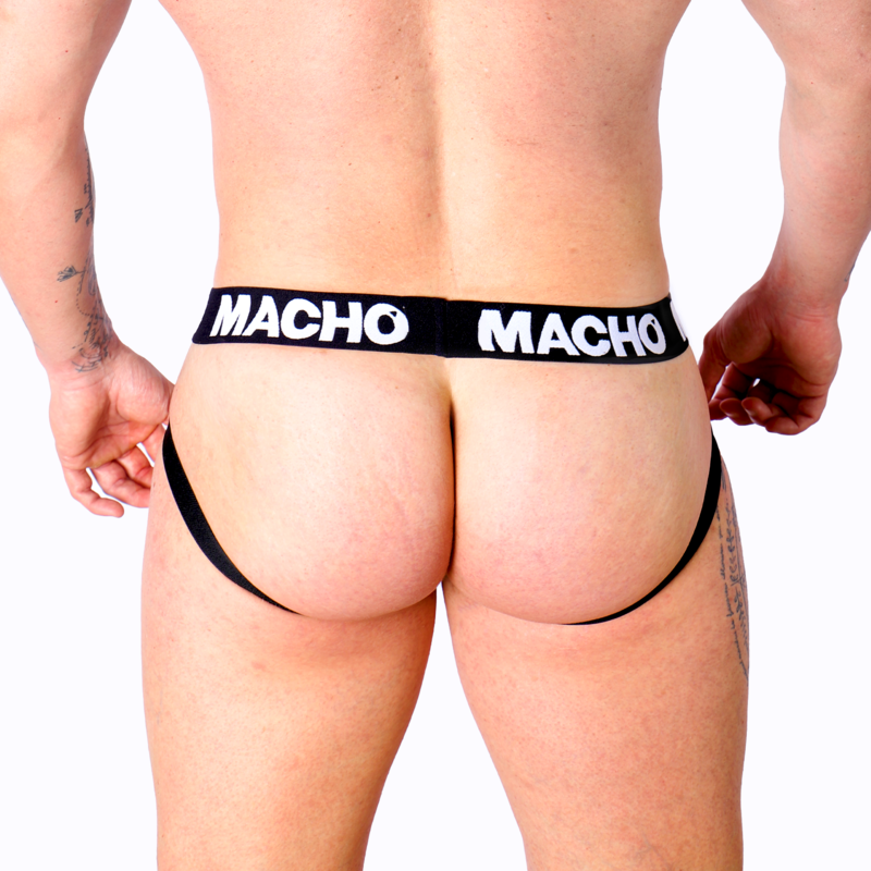 MACHO - MX27GR JOCK LEATHER GRIGIO BEIGE S