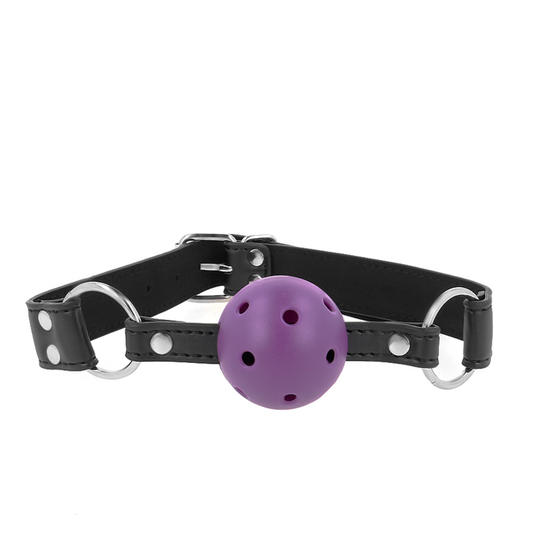 KINK - BALLON RESPIRANT 4 CM AVEC DOUBLE RIVET VIOLET 62,5 x 2,5 CM AJUSTABLE 42-58 CM