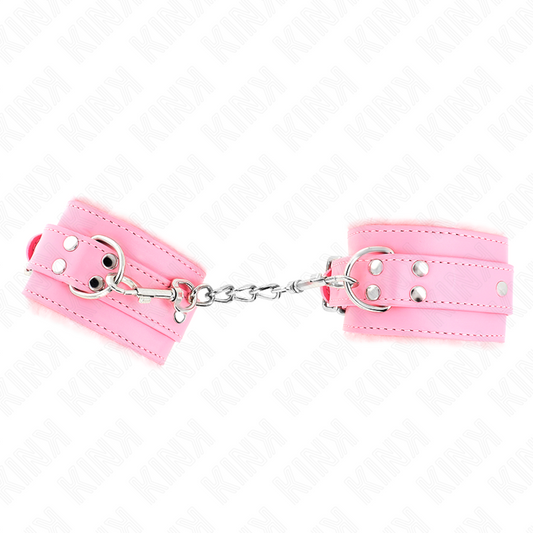 KINK - PINK FUR PADDED WRIST RESISTANCE WITH ADJUSTABLE PINK BELT 17-29CM X 6CM