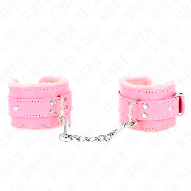 KINK - PINK FUR PADDED WRIST RESISTANCE WITH ADJUSTABLE PINK BELT 17-29CM X 6CM