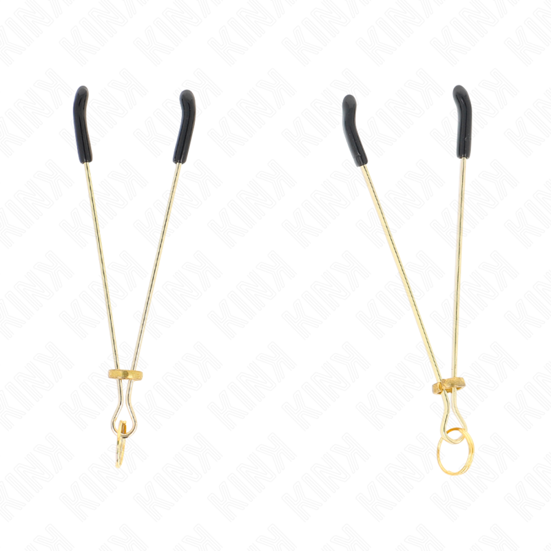 KINK - GOLD THIN NIPPLE CLAMPS 7CM