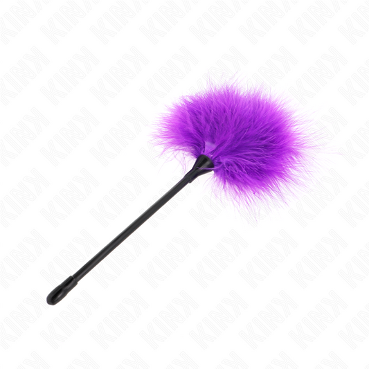 KINK - PURPLE TICKLING FEATHERS USED FOR BONDAGE KIT 27CM