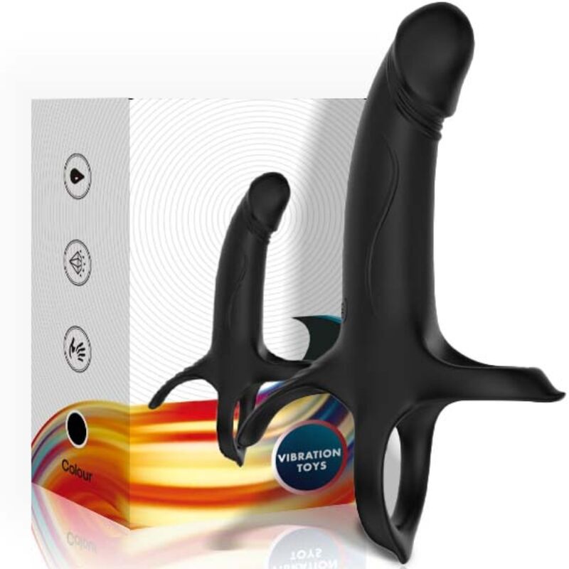 ARMONY - DILDO CON ANELLO E VIBRATORE NERO