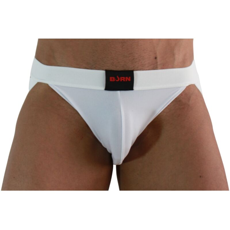 BURN - 007 JOCK LYCRA BIANCO S