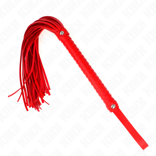 KINK - FOUET AVEC MANCHE TEXTURE ROUGE 48,5 CM