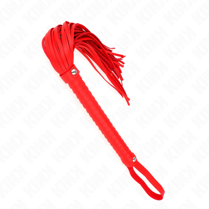 KINK - FRUSTA CON MANICO ROSSO STRUTTURATO 48,5 CM