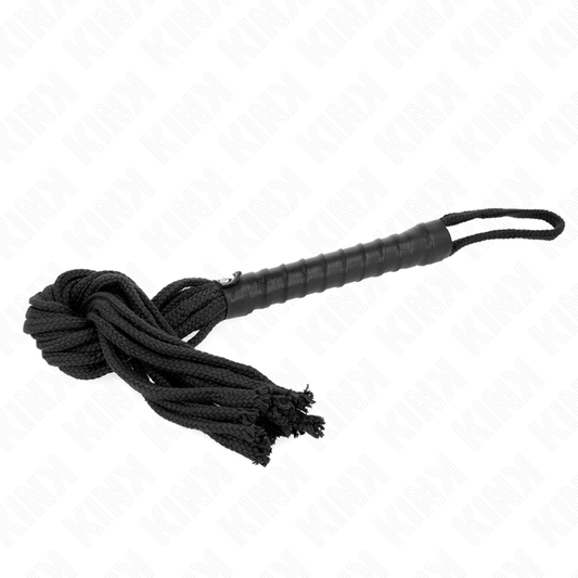 KINK - FOUET CORDE NOIRE 56 CM