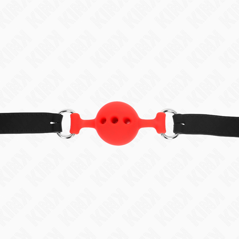 KINK - FULL SILICONE GABARD 55 x 2 CM WITH 4 CM BALL SIZE S RED ADJUSTABLE 35-51 CM