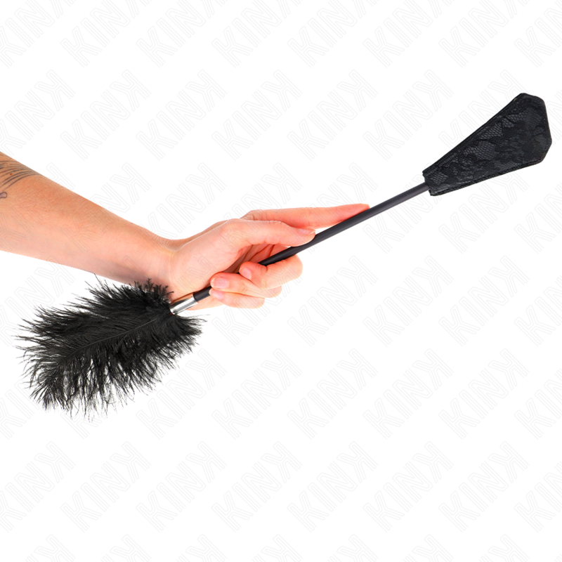 KINK - OSTRICH FEATHERS FOR TICKLING WITH LACE PALLET 56 CM