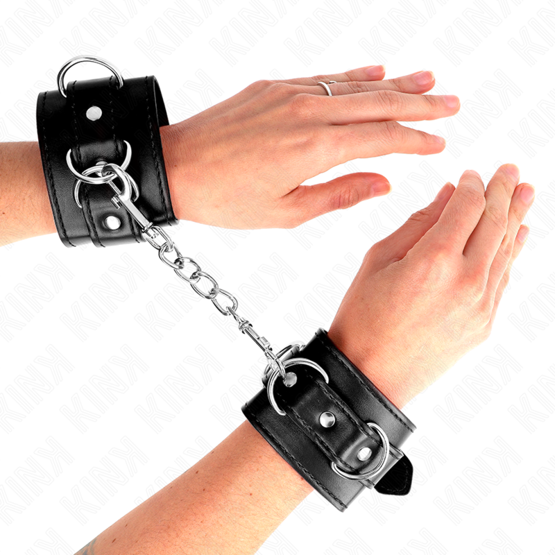 KINK - WRIST RESISTANCE WITH 3 ADJUSTABLE RINGS BLACK 17.5-25 CM X 6 CM