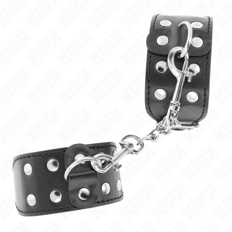 KINK - ADJUSTABLE DOUBLE LINE STUDDED STRAPS BLACK