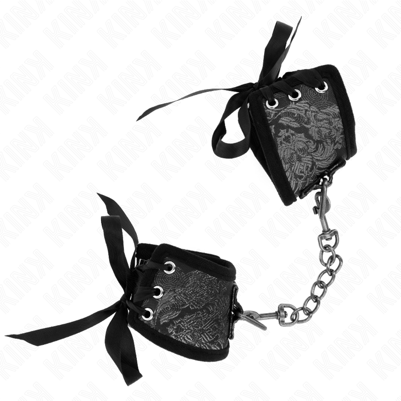 KINK - SCANDAL WRIST RESISTANCE BLACK LACE DETAILS 24.5 CM X 6.5 CM