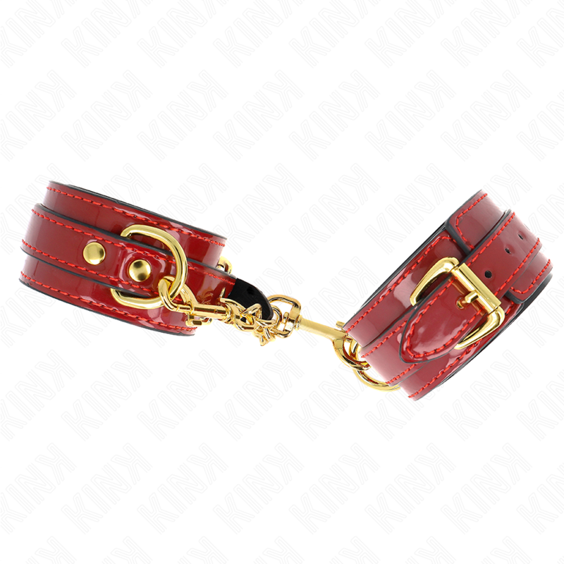 KINK - POLSINI JOANNA ANGEL ROSSO REGOLABILE CON CATENA ORO 16.5-26 CM X 4 CM