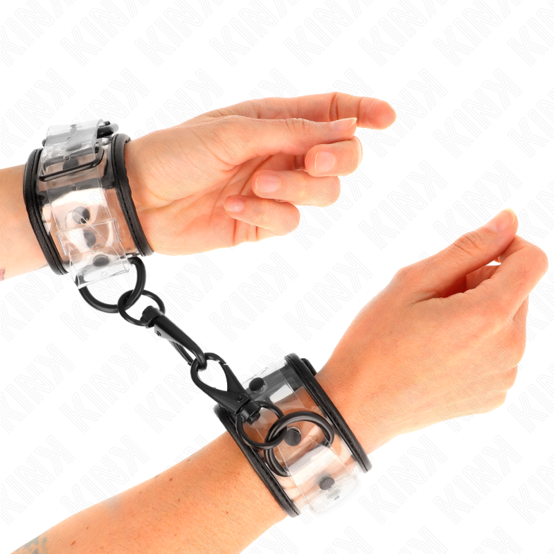 KINK - ADJUSTABLE CLEAR WRIST CUFFS 18-30CM X 5.5CM