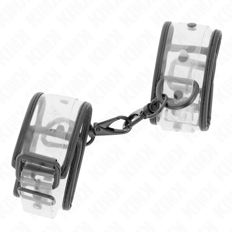 KINK - ADJUSTABLE CLEAR WRIST CUFFS 18-30CM X 5.5CM