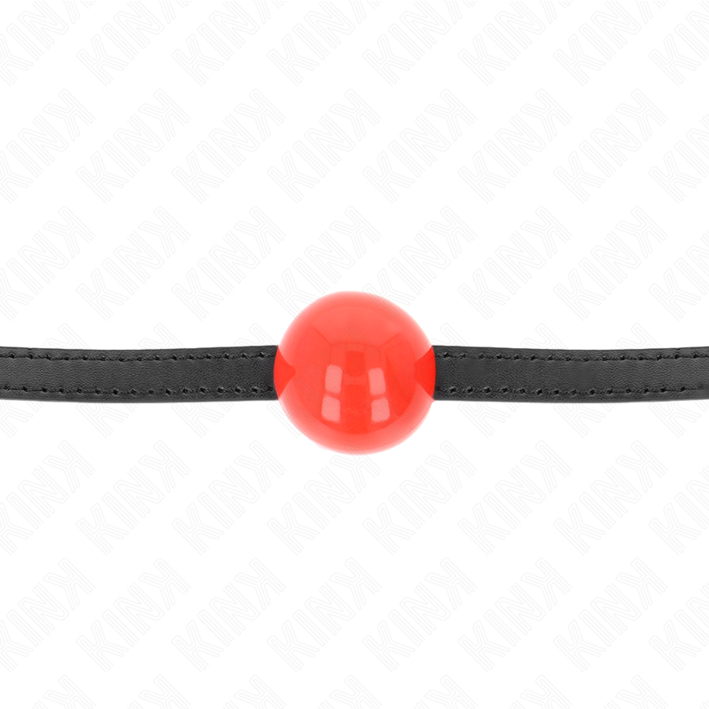 KINK - BÂILLON SIMPLE BOULE ROUGE 4 CM 65 x 1,5 CM