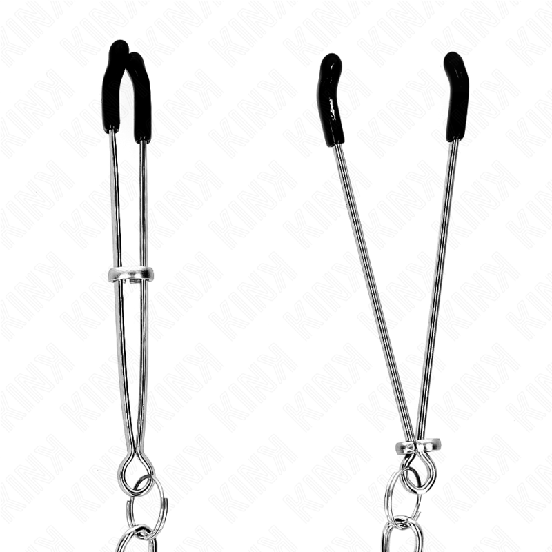 KINK - THIN NIPPLE CLAMPS WITH 30CM THICK CHAIN