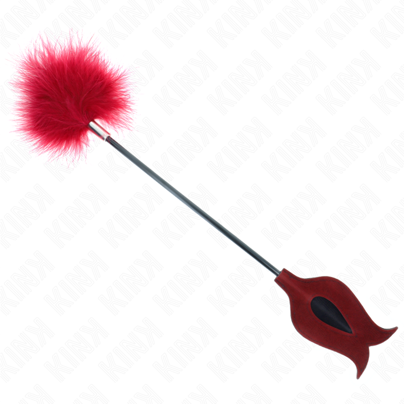 KINK - STIMULATING FEATHERS WITH ROSE PADDLE 8CM