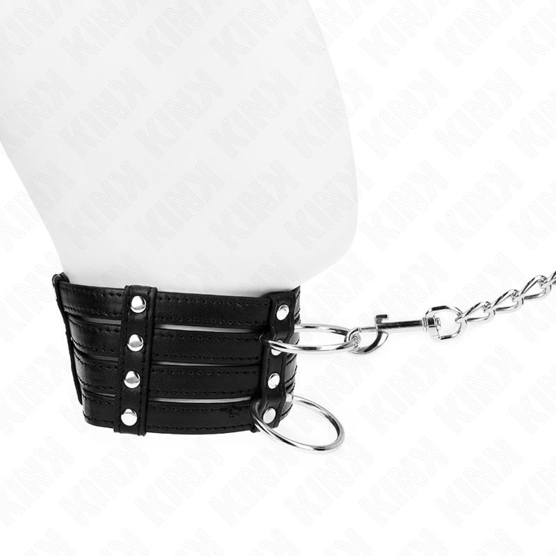 KINK - COLLANA CON CINTURA 65 CM STILE SUB REGOLABILE 35-51 CM X 7 CM