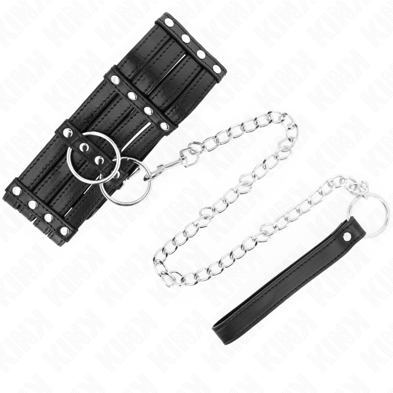 KINK - COLLANA CON CINTURA 65 CM STILE SUB REGOLABILE 35-51 CM X 7 CM