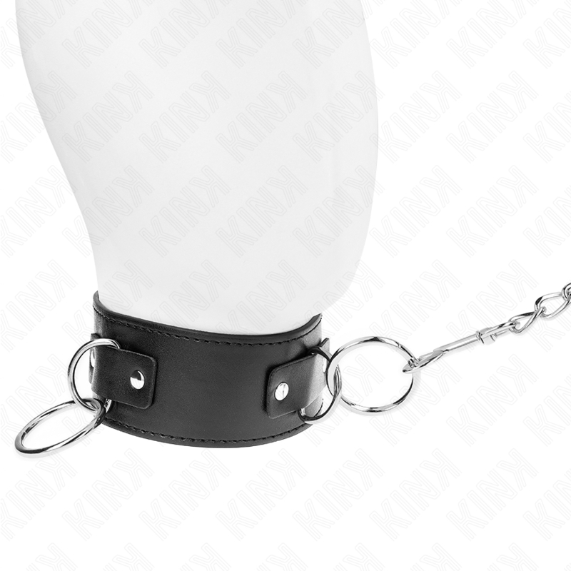 KINK - NECKLACE WITH LEASH 65 CM 3 MODEL RINGS 2 ADJUSTABLE 36-43 CM X 5 CM