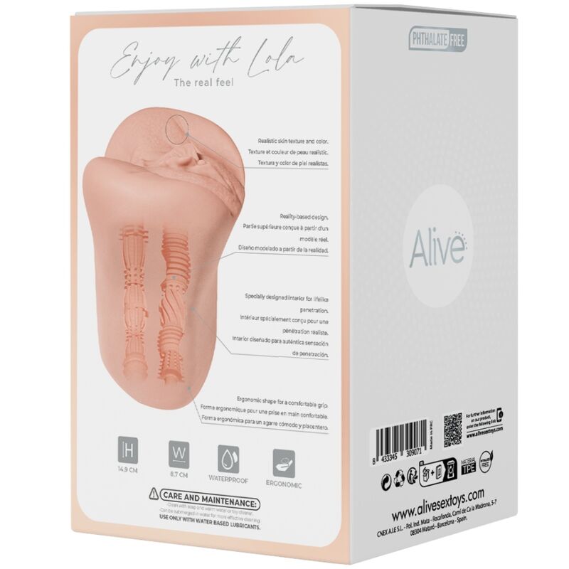 ALIVE - MASTURBADOR MASCHIO FLEX TAGLIA VAGINALE M