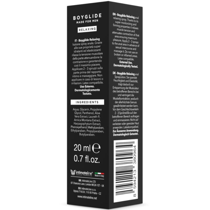 INTIMATELINE - BOYGLIDE SPRAY RILASSANTE ANALE 20 ML