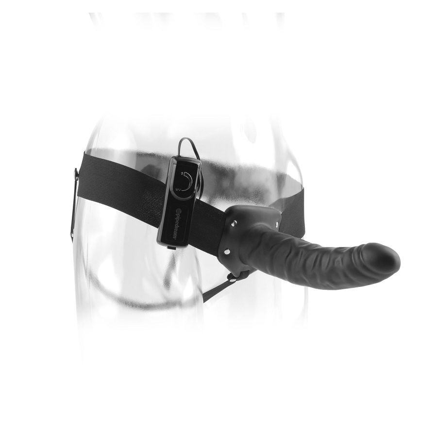 FETISH FANTASY SERIES - 19 CM STRAP-ON VIBRATING CABLE BLACK