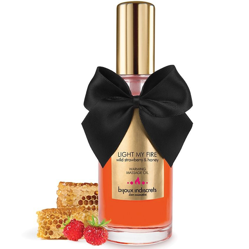 BIJOUX - STRAWBERRY FLAVOURED WARM EFFECT MASSAGE OIL