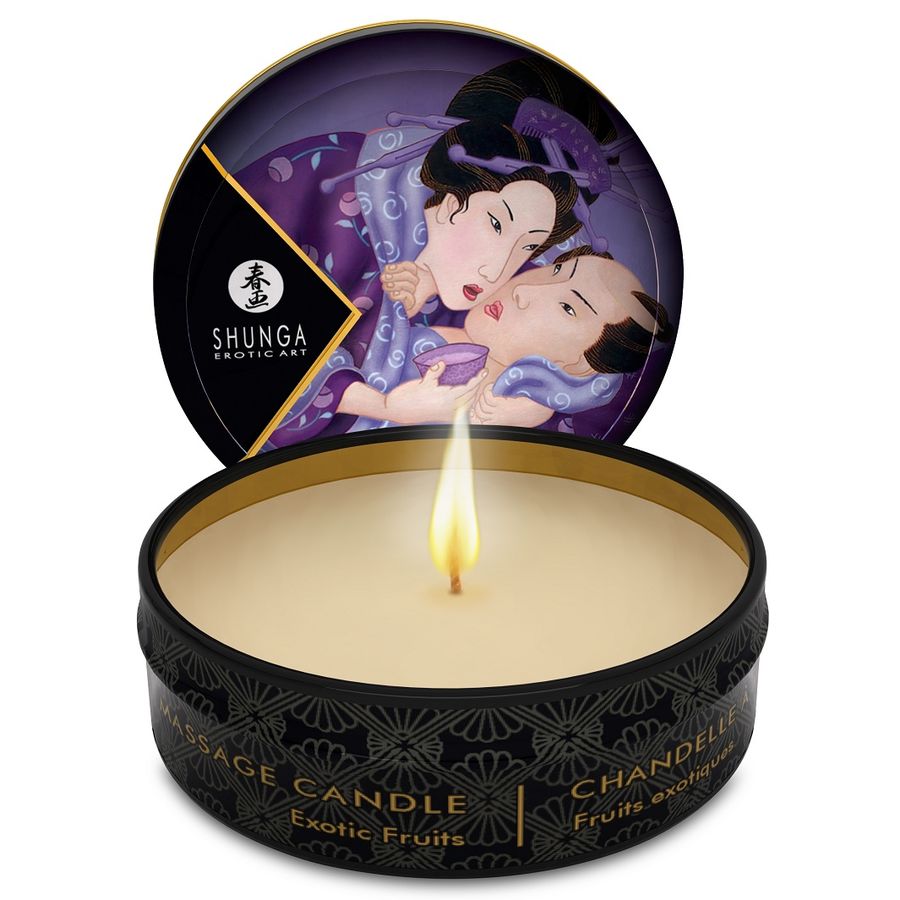 SHUNGA - MINI CARESS MASSAGE CANDLE BY CANDELIGHT WITH EXOTIC FRUIT 30 ML