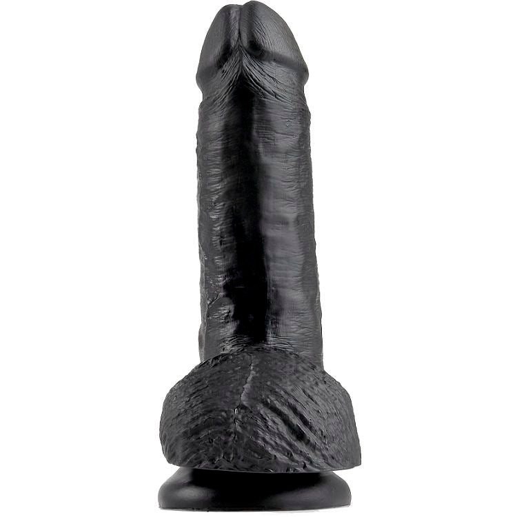 KING COCK - 7 GODES NOIR AVEC BOULES 17,8 CM