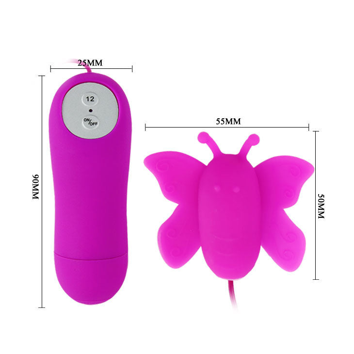 BAILE - LOVE EGGS BUTTERFLY CLITORAL STIMULATOR 12 SPEED REMOTE CONTROL LILAC