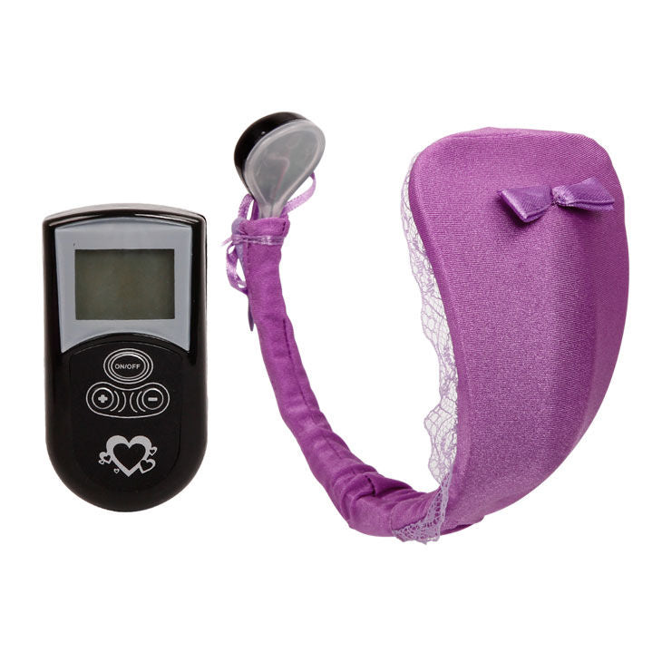 BAILE - THONG WITH VIBRATOR WITH REMOTE CONTROL LILAC