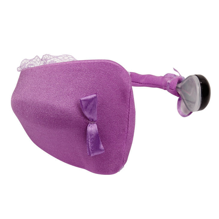 BAILE - THONG WITH VIBRATOR WITH REMOTE CONTROL LILAC