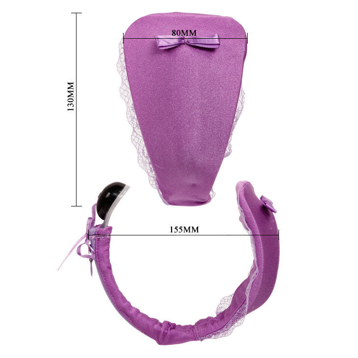 BAILE - THONG WITH VIBRATOR WITH REMOTE CONTROL LILAC