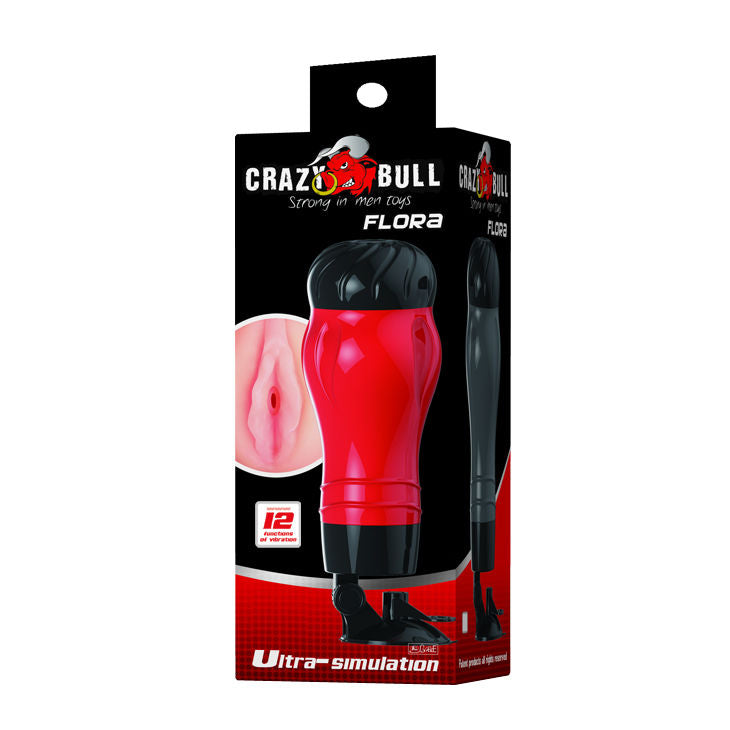 CRAZY BULL - VAGINA FLORA CON BASE MASTURBATORE