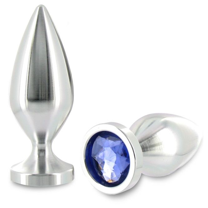 METAL HARD - PLUG ANAL POWER CRYSTAL COLOR LARGE 10.16CM