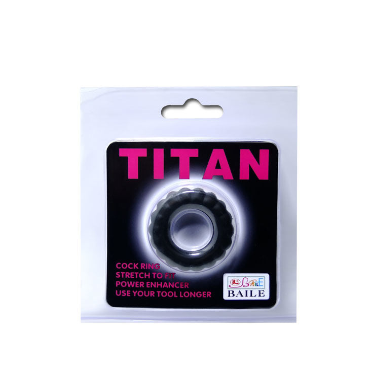 BAILE - BLACK TITAN COCKRING 2 CM 