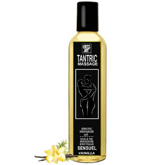 EROS-ART - OLIO DA MASSAGGIO TANTRICO NATURALE E VANIGLIA AFRODISIACA 200 ML