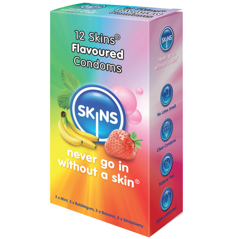 SKINS - PELLI CONDOM GUSTI 12 PACK