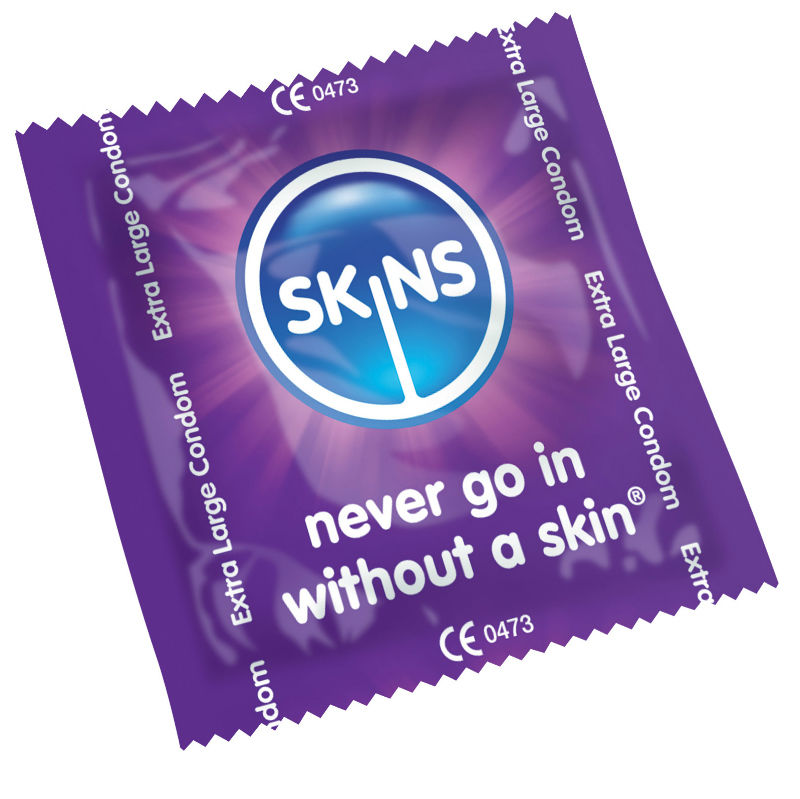 SKINS - SKIN EXTRA LARGE CONDOM 12 PACK