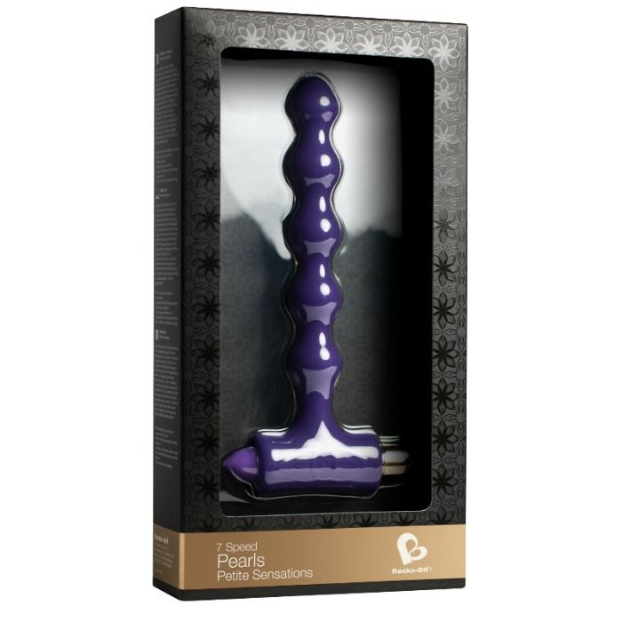 ROCKS-OFF - ANAL PLUG WITH VIBRATIONS AND PEARLS RIVERLES PETITE SENSATIONS