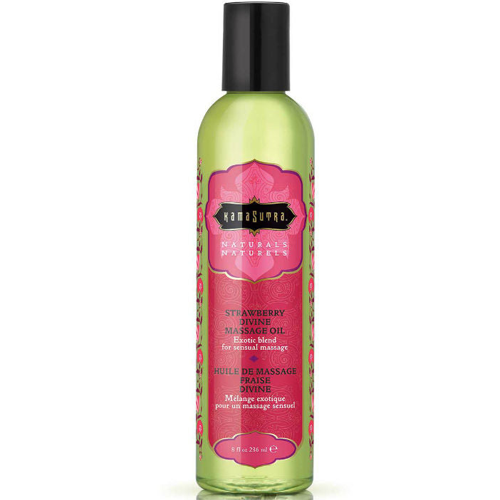 KAMASUTRA - HUILE DE MASSAGE NATURALS DIVINE FRAISE 236ML