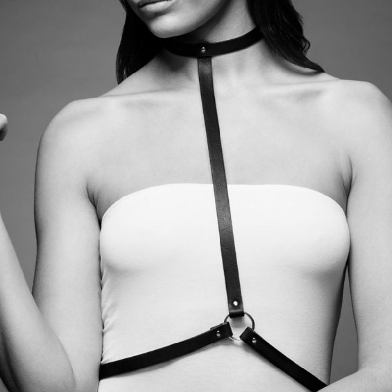 BIJOUX - INDISCRETS MAZE BLACK BIB