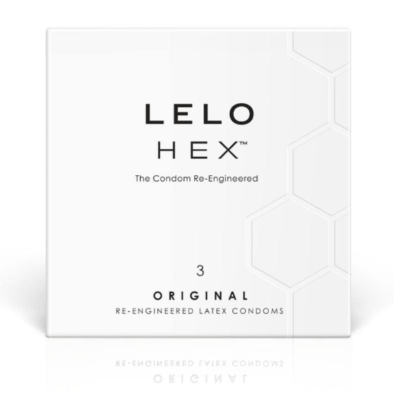 LELO - BOITE CONDOM HEX 3 UNITÉS